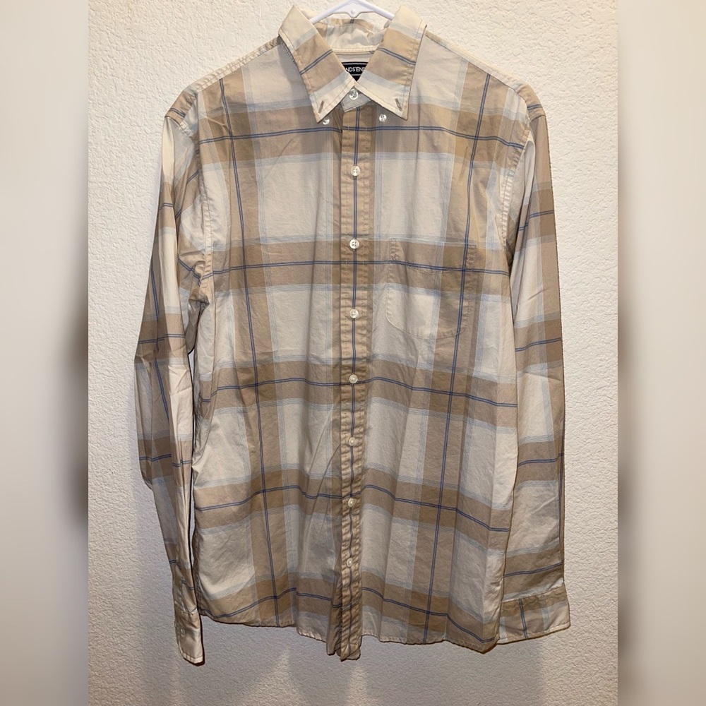 Mens Lands’End Button Down